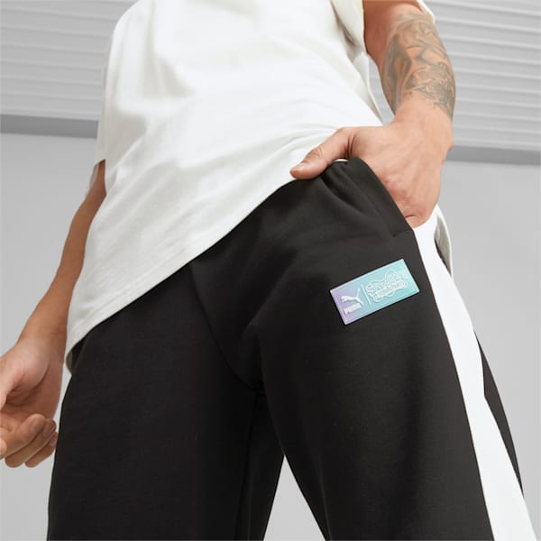 Pants deportivos PUMA x BOB ESPONJA T7 para hombre, PUMA Black, extralarge